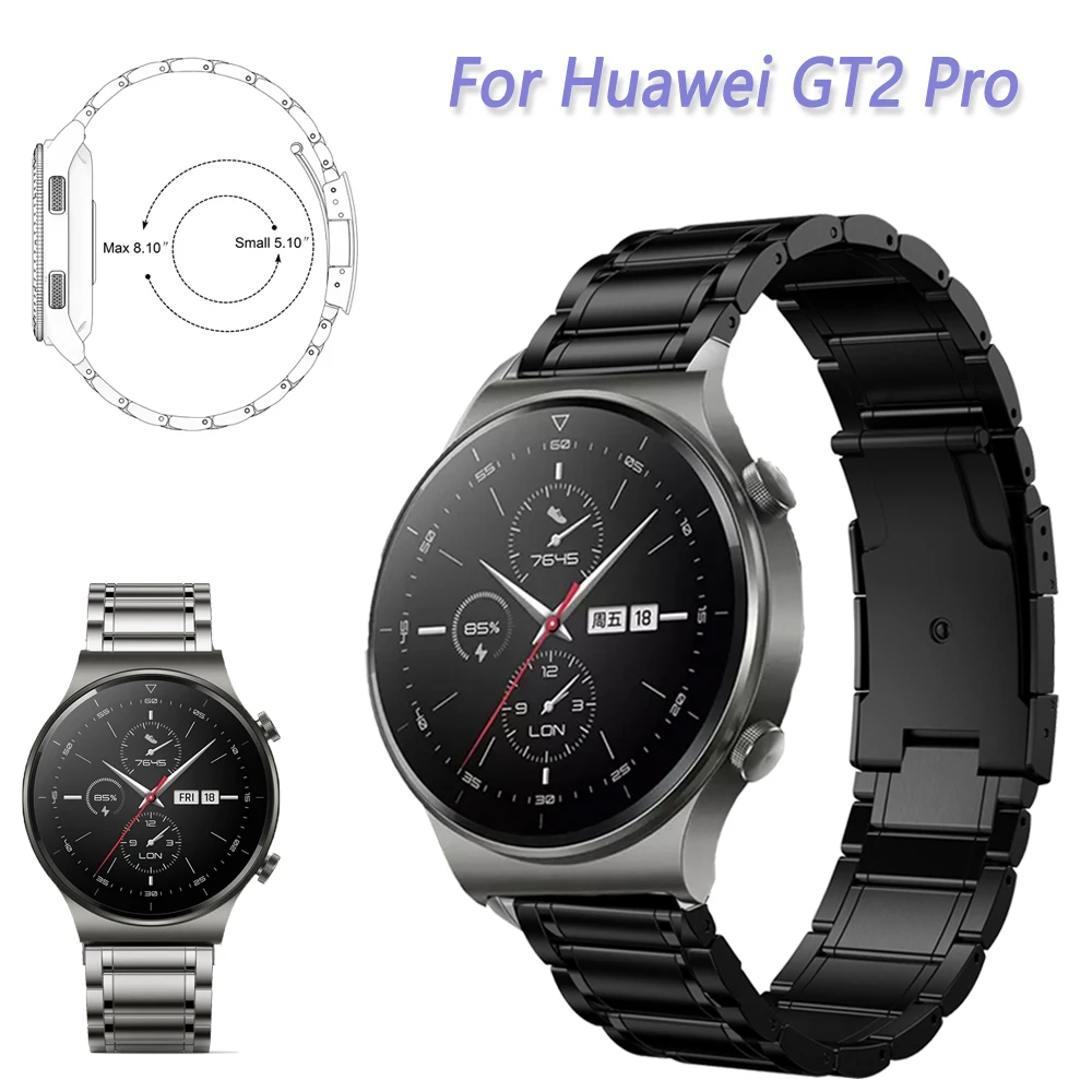 

Ремешок из титанового сплава для Huawei Watch GT2 Pro, сменный Браслет для наручных часов, аксессуары для Huawei GT 2 Pro, 22 мм