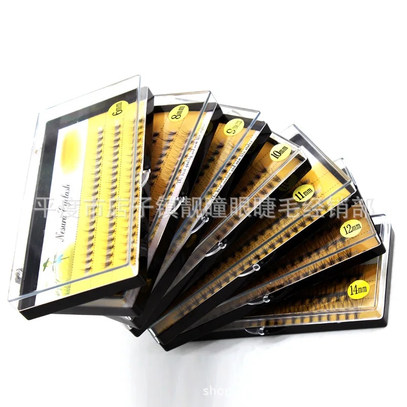 Модные накладные ресницы из чистого волокна ручной работы 60 шт. объем 0 07c личные