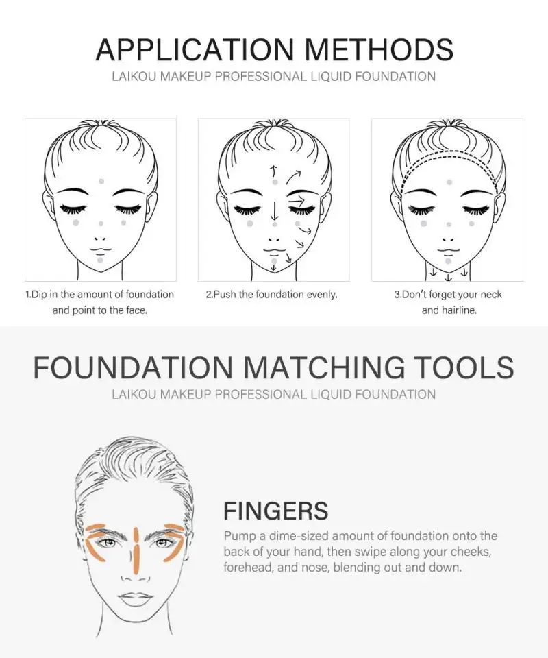 Face Foundation Cream Waterproof Long-lasting Concealer Liquid Professional Makeup Matte Base Make Up Cosmetics Maquiagem | Красота и