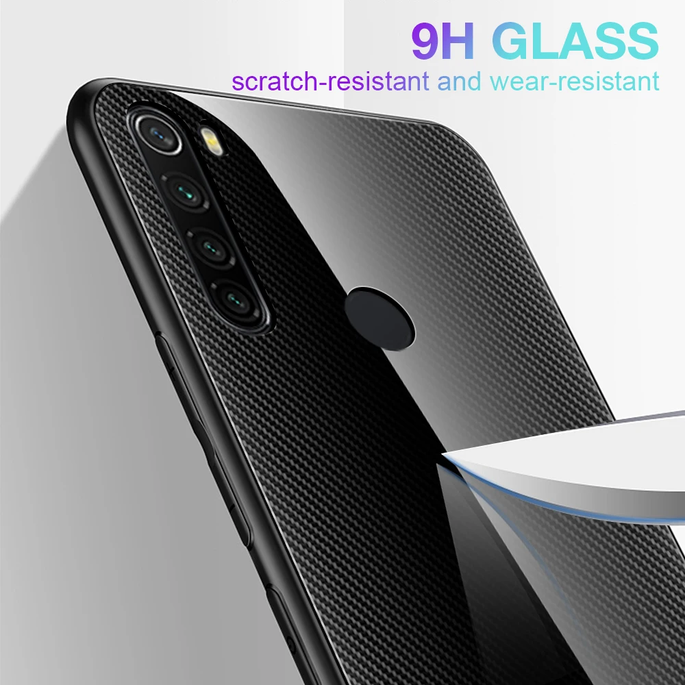 Стеклянный чехол для Xaiomi Redmi Note 8 7 6 5 Pro 7A K20 градиентный закаленный защитный Xiaomi |