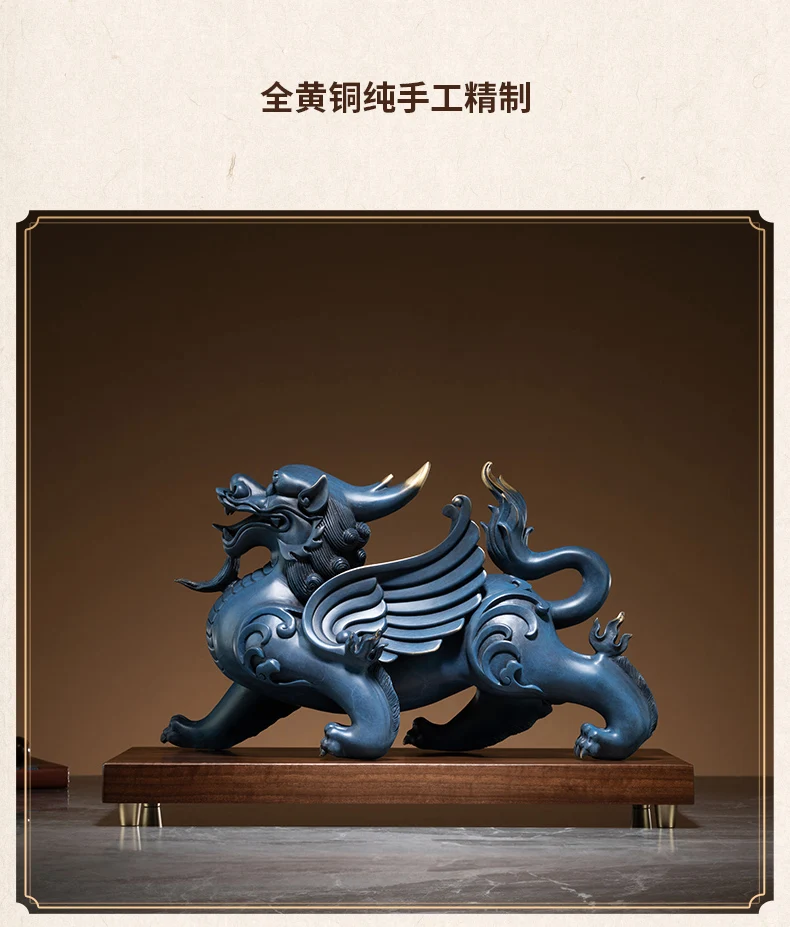 Verkauf 2021 High Grade Büro Dekoration GUTE LUCK Erbitten Reichtum Geld Drachen PI XIU Maskottchen Bronze Statue HOME Shop Club BAR Unternehmen