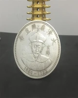 the qing dynasty emperor of kangxi commemorative coin silver plated dollar coin for home decoration and gifts