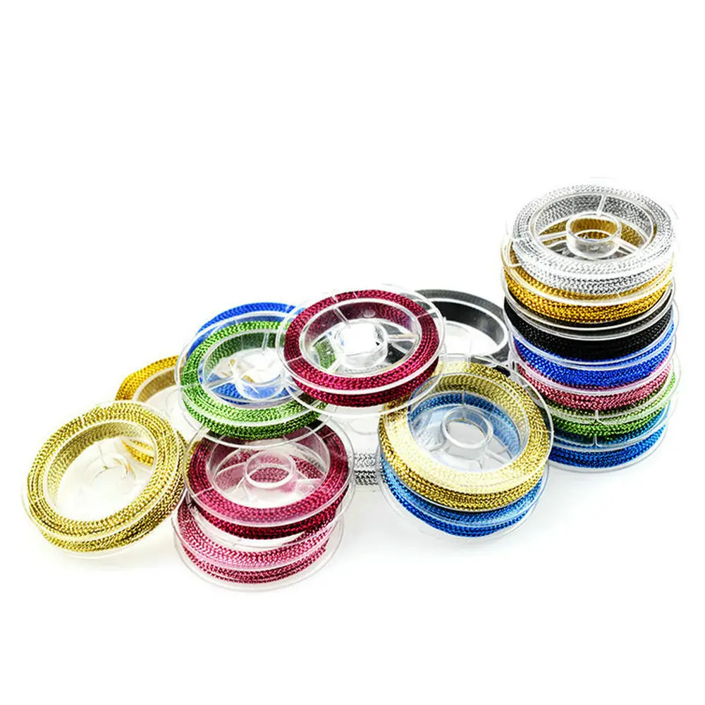 9 шт. металлическая нить швейные нитки вышивка крестиком Шелковые шнуровка