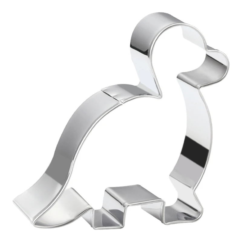 

13pcs Dinosaur Shaped Cookie Cutters Set Stainless Steel Biscuit Fondant Molds