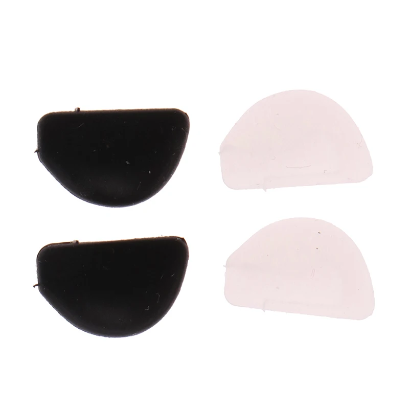 

1Pair Glasses Nose Pads Adhesive Silicone Nose Pads Non-slip Clear, Black Thin Nosepads For Glasses Eyeglasses Sunglasses