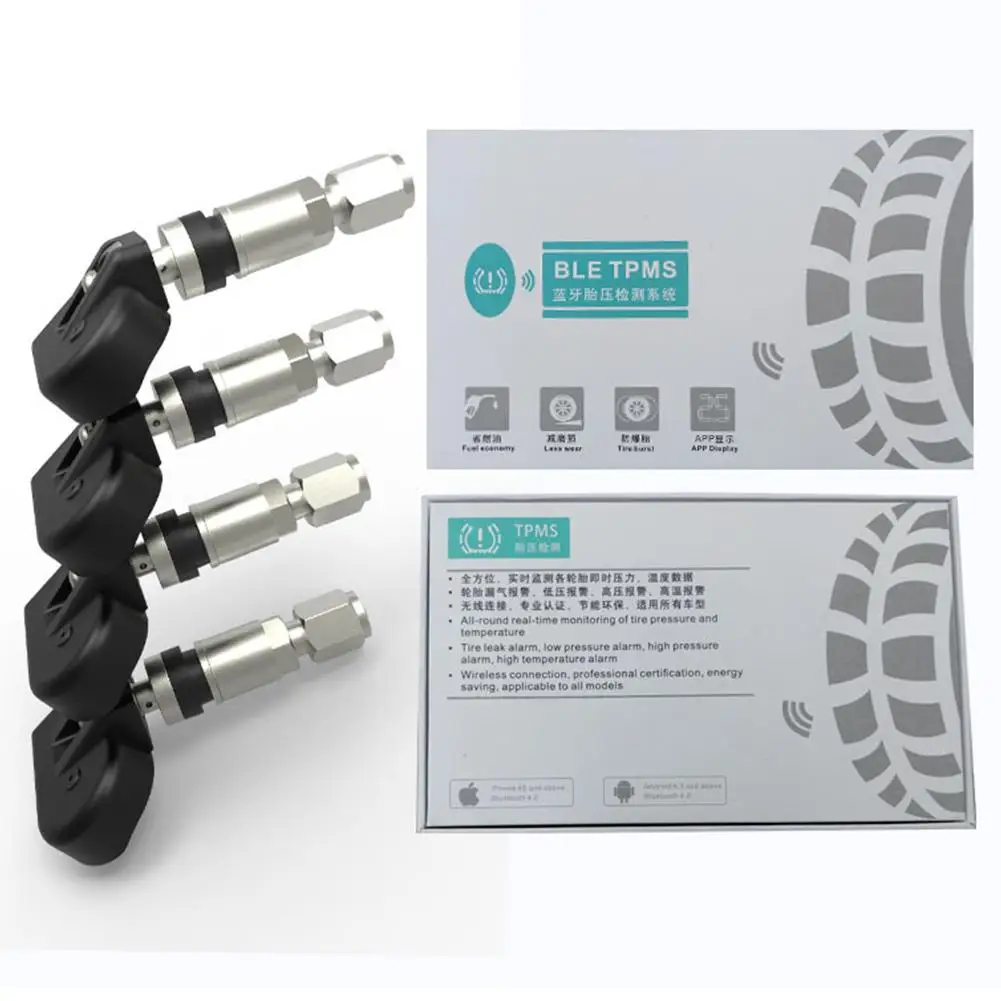 HiMISS Автомобильный Bluetooth 4 0 TPMS для Android IOS система контроля давления в шинах