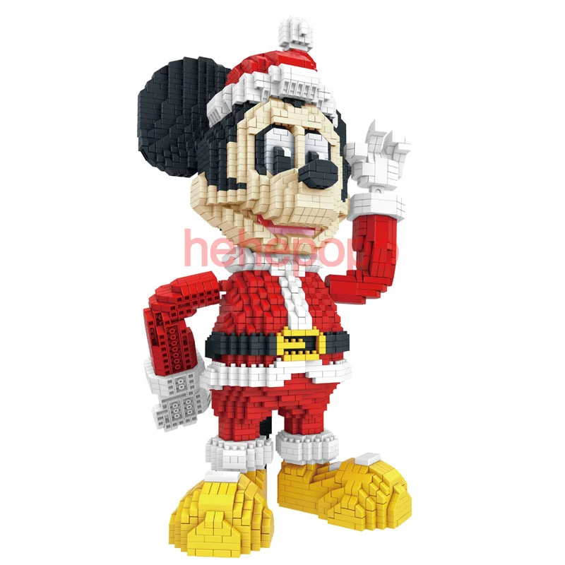 Donalded утка Мини строительный блок Рождественский подарок Красный Mickeyed Disneying мышь замок аниме алмаз микро кирпич игрушки