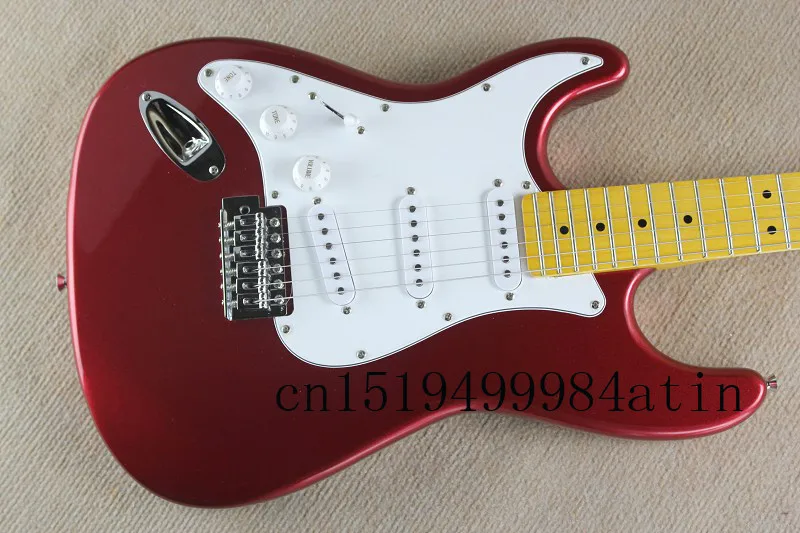 Custom Shop Red Electric Guitar With 3 Pickups Left Handed Guitar& Body Available@2