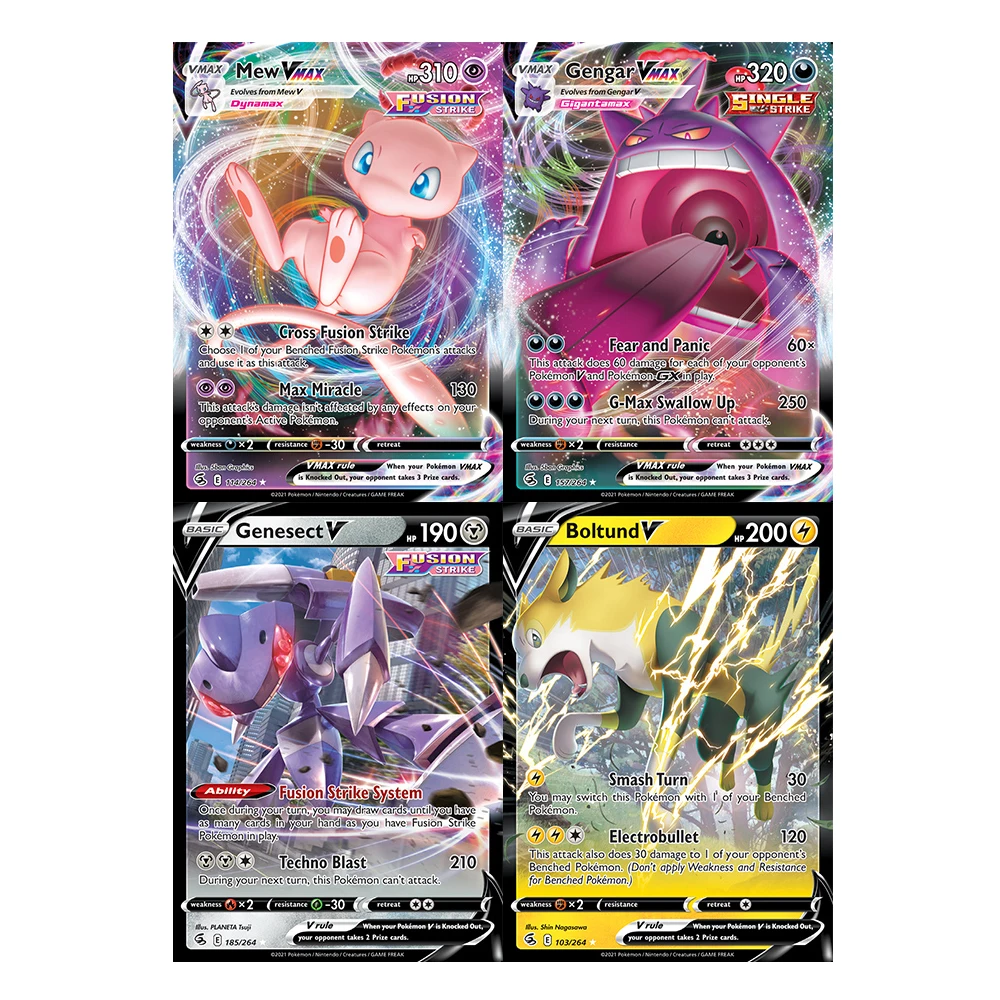 Cartas de Pokemon, juego de cartas de colecci&oacute;n escalofriante, fusi&oacute;n, Strike, cielo en evoluci&oacute;n, Booster, 360/324 piezas-2