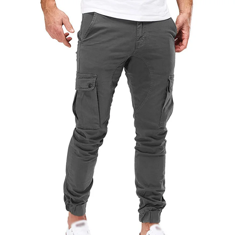 Мужские брюки Осень Зима повседневные свободные карго Slim Fit Модные армейские
