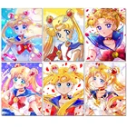 Алмазная 5d-картина сделай сам с мотивом аниме Луна, Сейлор Мун, полноформатная Алмазная вышивка, мозаика, картина для украшения дома, роспись, вышивка крестиком