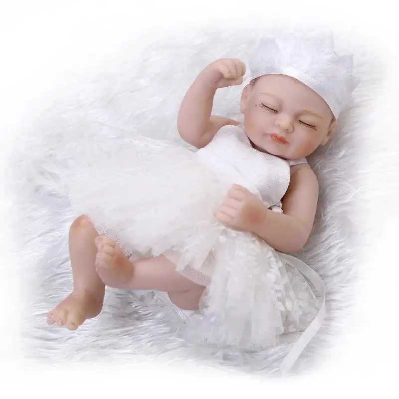 

26cm Reborn Baby Doll Adorable Simulation Dolls Silicone Mini With The Doll Lifelike Doll Toy New Year Gift Photography Props