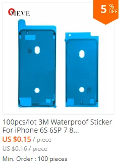 10 шт. 3 м водонепроницаемый стикер для iPhone 6S 6SP 7 8 Plus X XS XR MAX передний корпус ЖК-дисплей сенсорный экран рамка Клейкая Лента