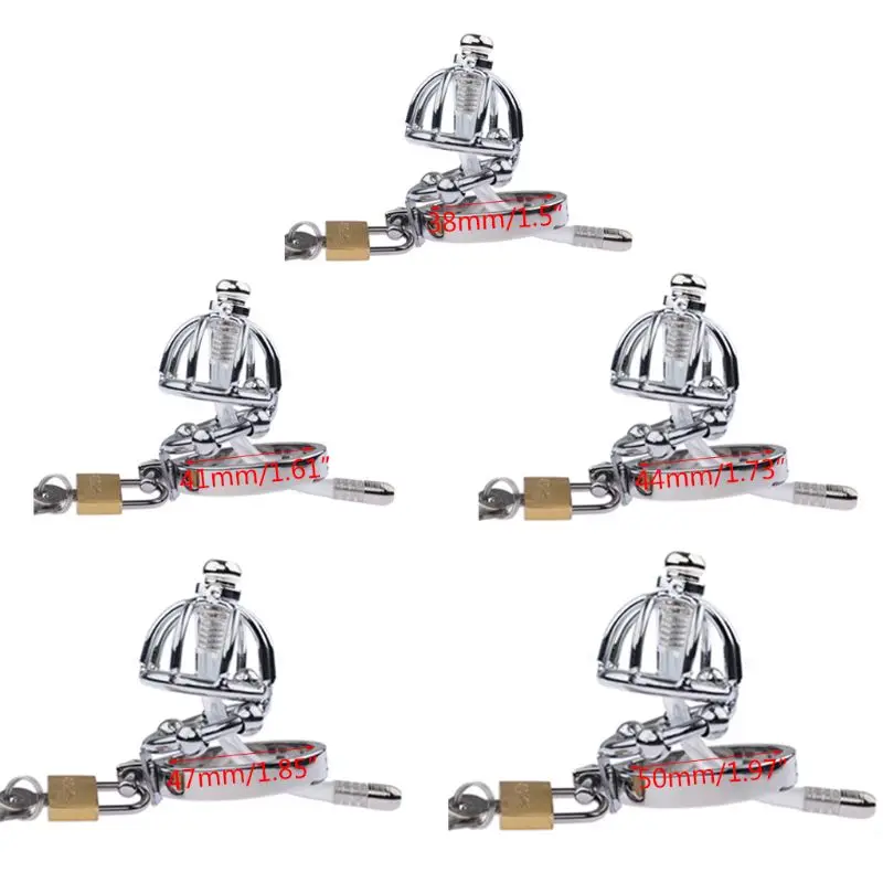 Массажное кольцо для пениса из нержавеющей стали бандаж петуха клетка