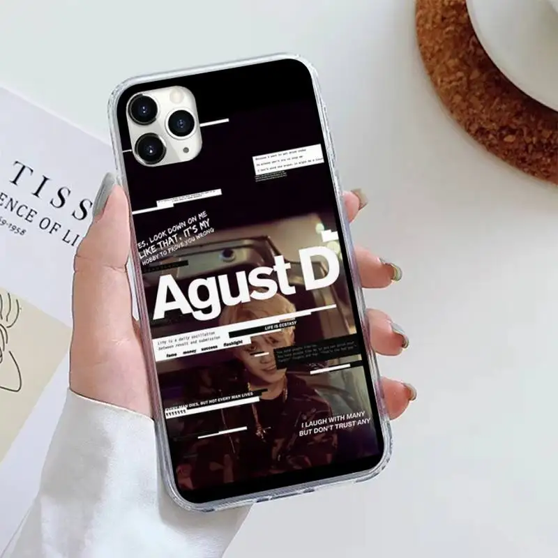 

kpop boy Agust D suga king Phone Case For iphone 12 5 5s 5c se 6 6s 7 8 plus x xs xr 11 pro max