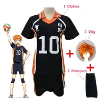 anime haikyuu hinata shoyo full set cosplay costume no 10 volleyball short sleeve shorts summer clothes for adult