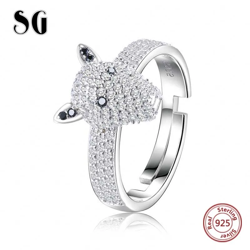 100% 925 пробы серебро роскошная кровать для собаки головы ослепительно открытые