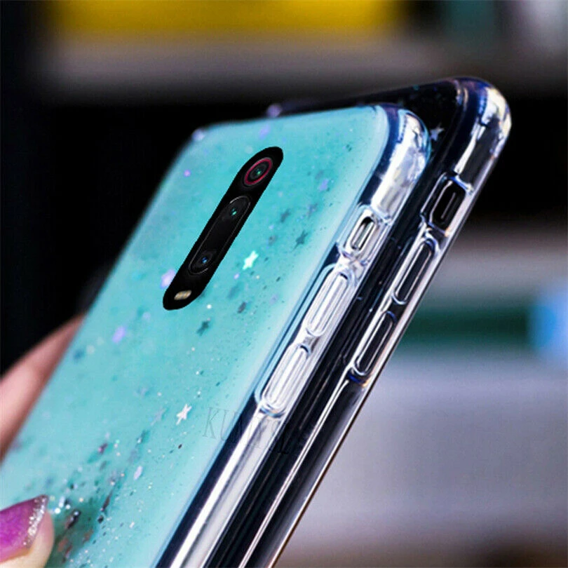 Блестящий тонкий мягкий чехол из ТПУ с жидкими блестками для телефона Xiaomi Redmi GO 4X