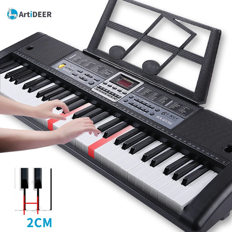 Profissional Piano Teclado Teclas Instrumentos Musicais Eletrônico Midi Controlador Crianças Sintetizador Digital 61