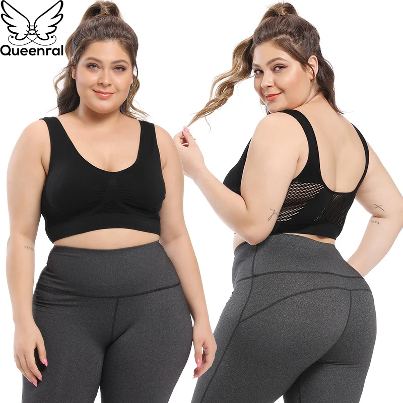 Бюстгальтеры для женщин плюс размер бесшовный бюстгальтер с подушечками удобный