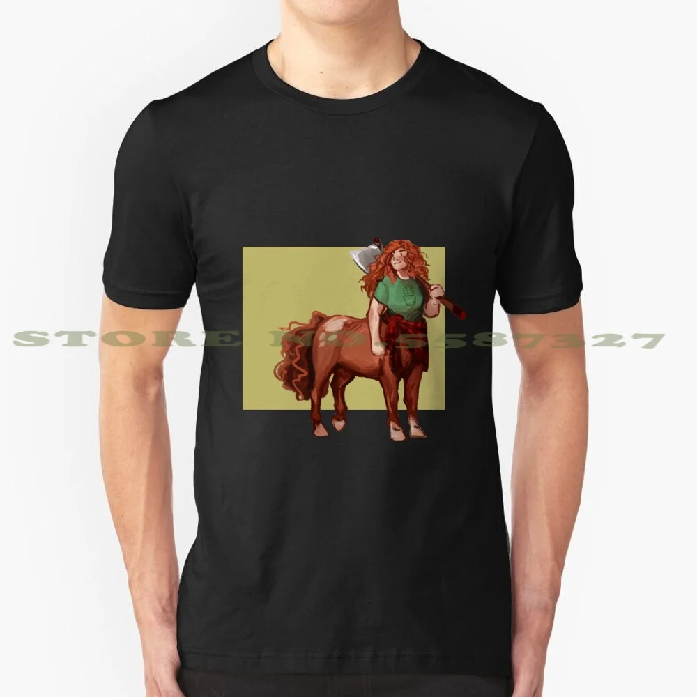 

Lumberjack Centaur, графическая Веселая женская футболка, фантастическая Повседневная Милая футболка