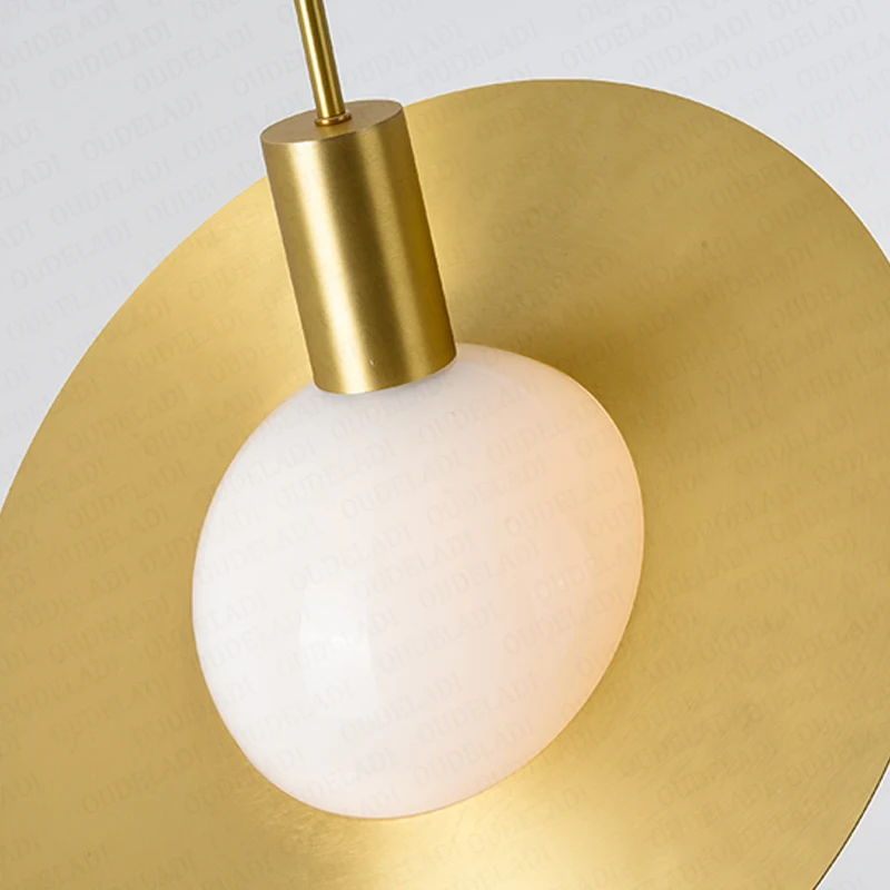 Металлическая Подвесная лампа G125 в стиле пост модерн стеклянные светильники