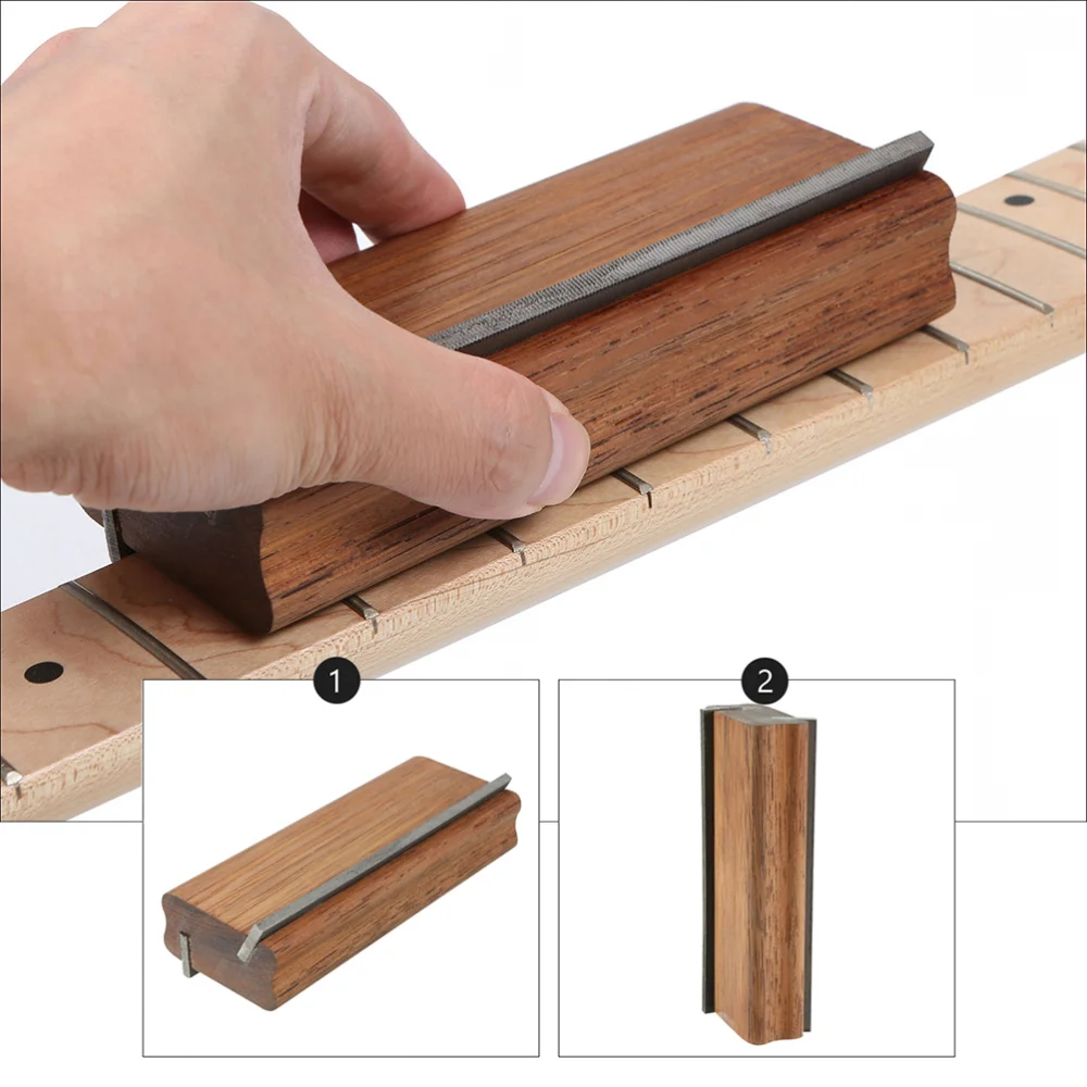

Fret Beveling File 35/90 Degree Sanding Leveling File Guitar Chamfering Tool