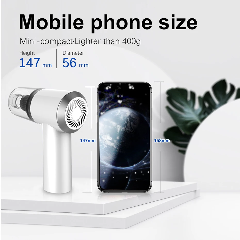 

Wireless Vacuum Cleaner Car Home Dual Purpose Handheld Mini Strong Suction Cordless Cleaner Carrying Belt