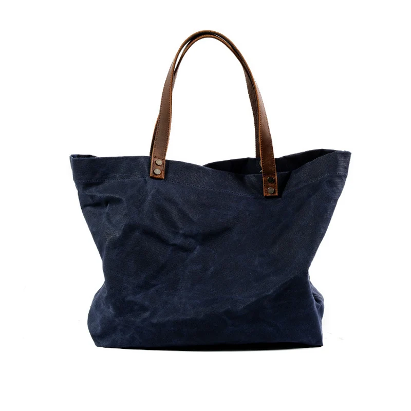 Водонепроницаемые холщовые сумки из масляного воска Простые ретро на плечо