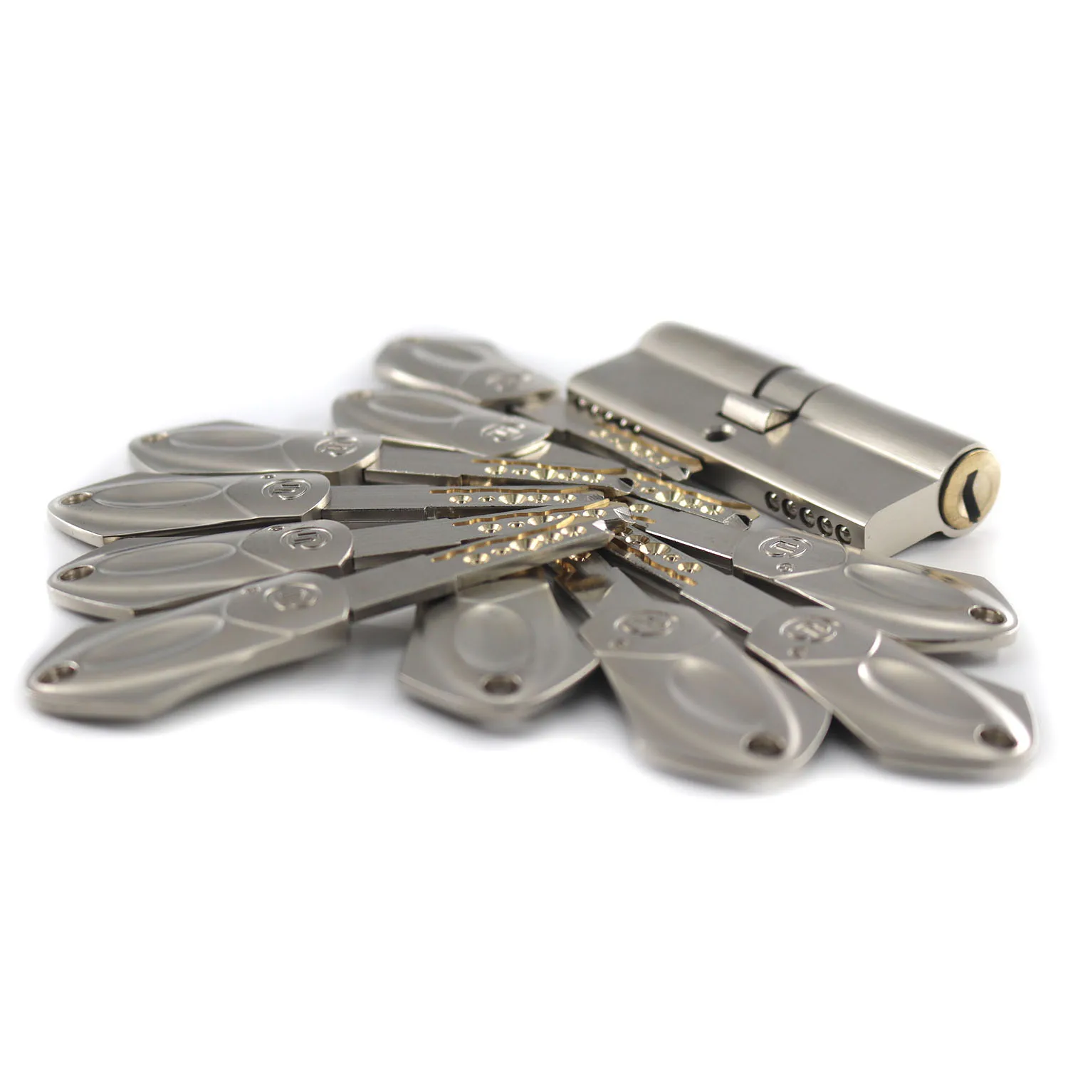 Блокировочный цилиндр для дверей с 10 ключами из сплава европейского и