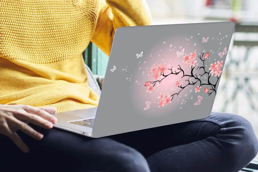 Цветочный чехол для ноутбука MacBook Air 13 A1466 A1932 Pro 13 15 16 дюймов Сенсорная панель A2141 a2159 пластиковый жесткий чехол Keybaord