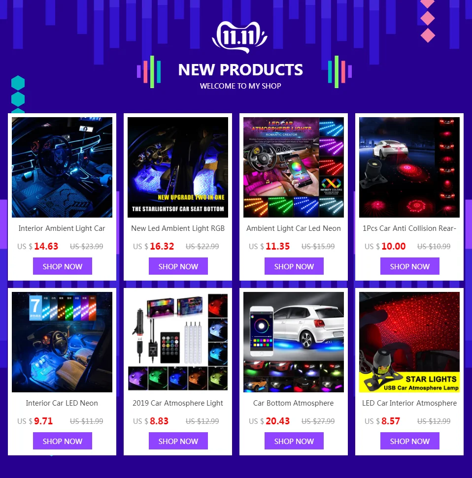 Окружающая лампа RGB, Автомобильный светодиодный неоновый холодный светильник, автомобильный интерьерный атмосферный светильник, ремонт, декоративные полоски, светящийся usb/сигарный светильник er/Driver