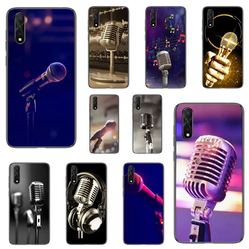

DJ Radio Fashion Note Microphone Phone Case For Samsung A01 A10 A02 A20 A31 A40 A50 S A52 A51 A70 A71 A80 A91 Cover Fundas Coque