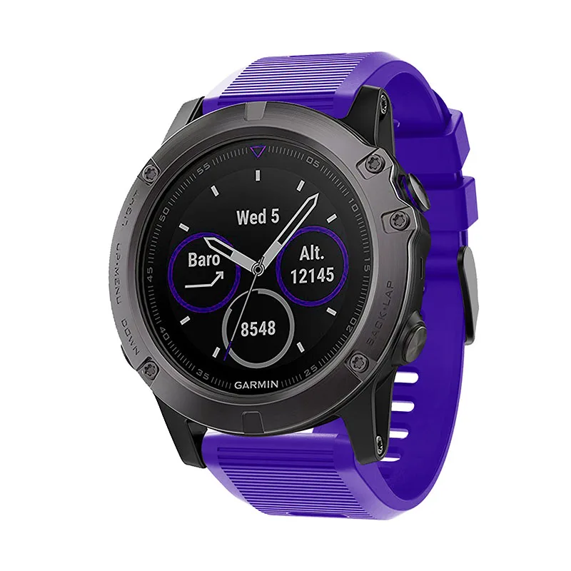 Силиконовый 26 мм быстросъемный ремешок для наручных часов Garmin Fenix 3 HR 5X 5X 6X Pro Easyfit силиконовый ремешок