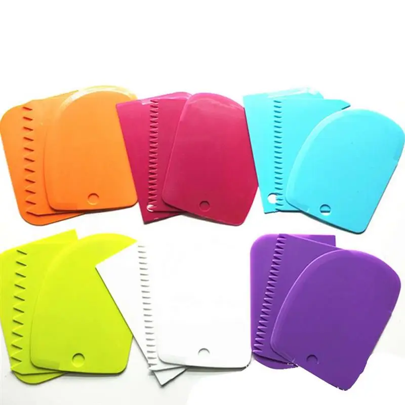 3 шт./компл. скребок для крема неровные края зубов DIY украшения торта помадка