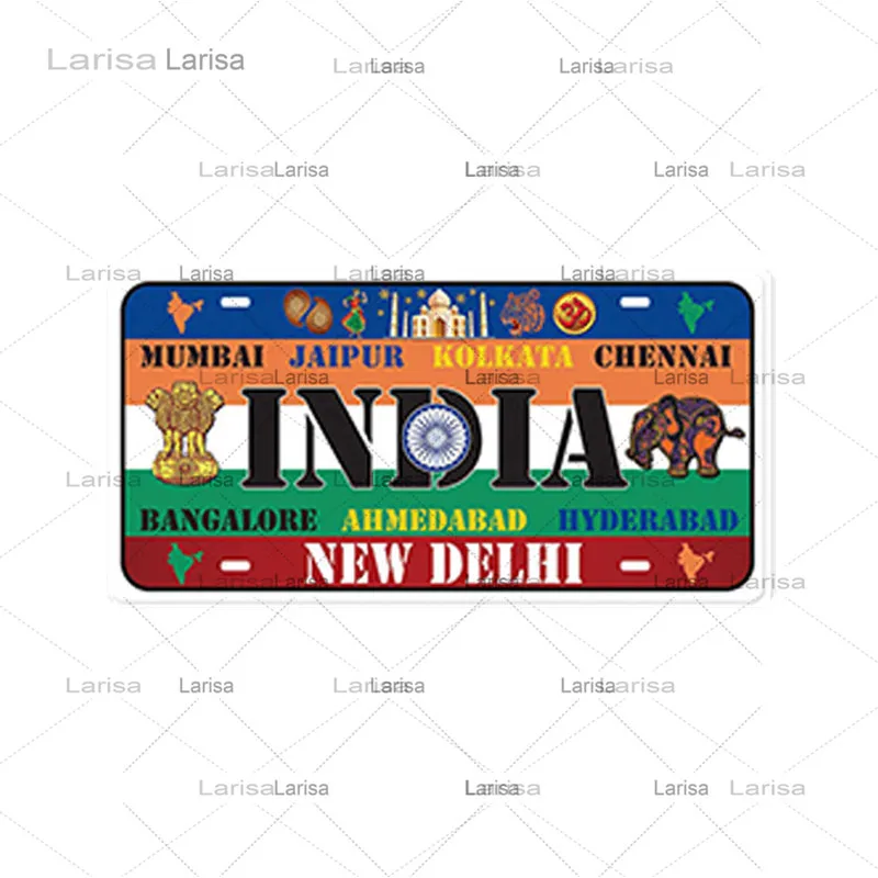 Национальная фотография металлический жестяной знак Настенная картина для