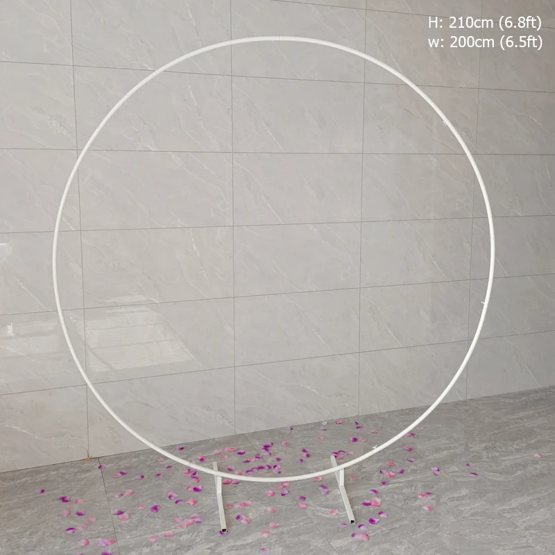 Железный круг День рождения Свадьба Фотофон круглый фон шар рамка открытый газон