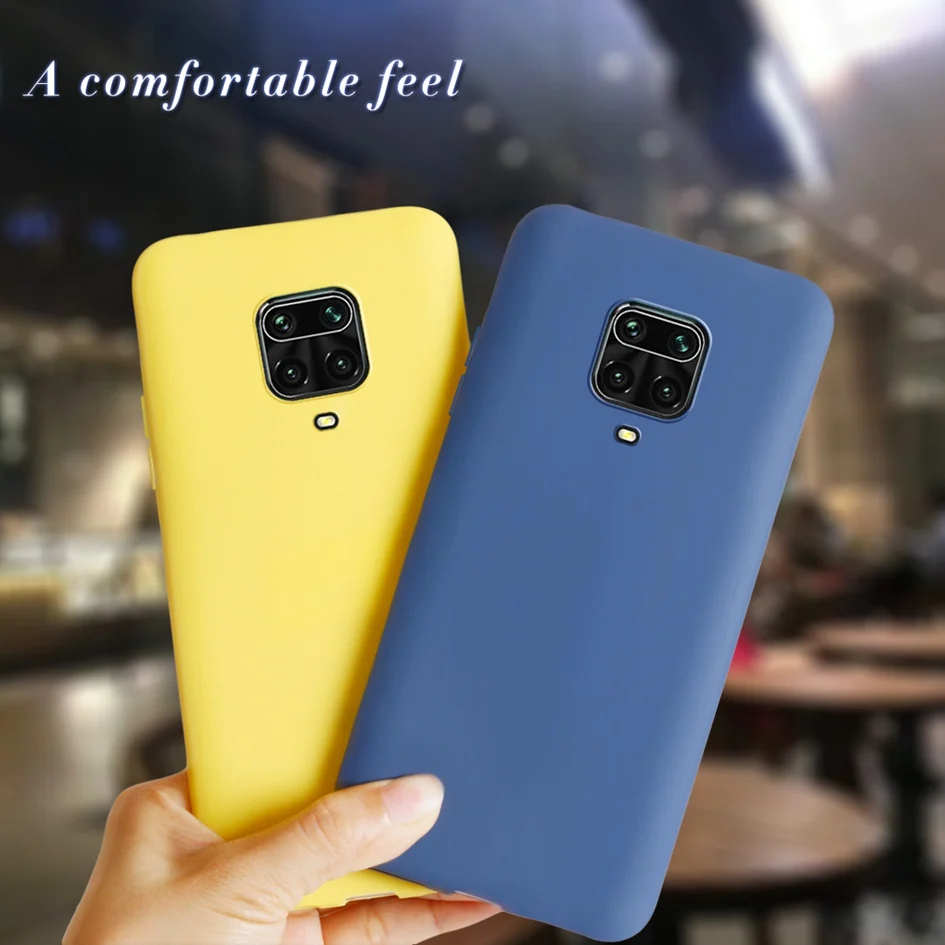 Чехол для Xiaomi Redmi note 9S 9 S Note Pro простой силиконовый чехол чехлы Max - купить по