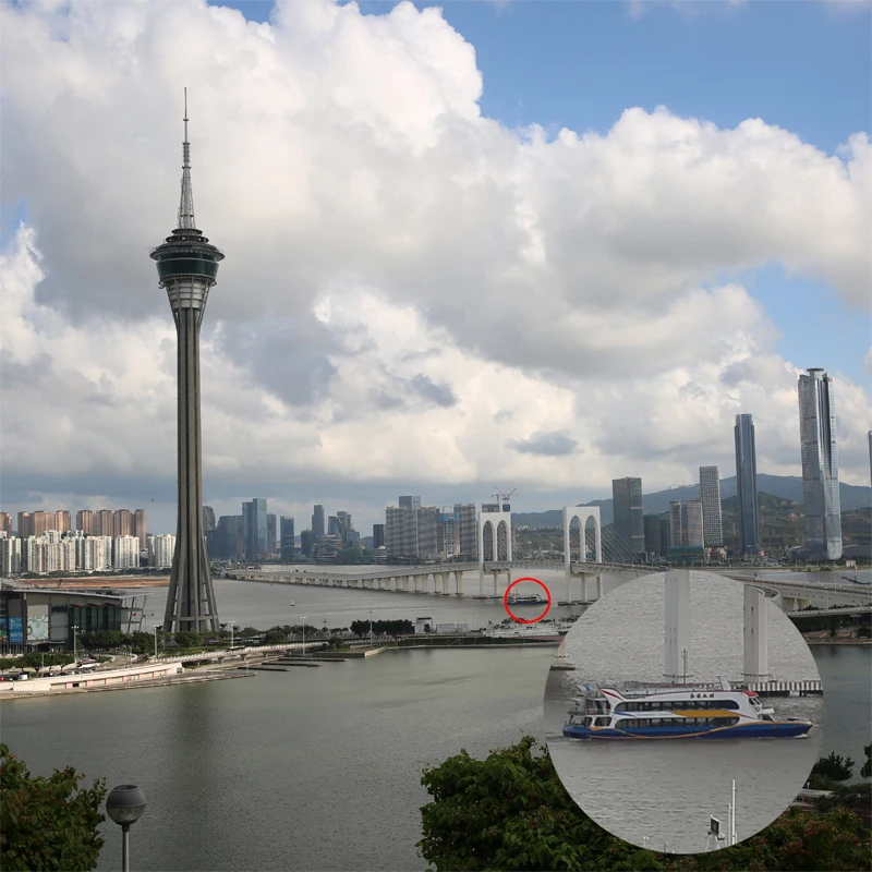 Портативный миниатюрный бинокль с увеличением HD 5000 м мощный складной