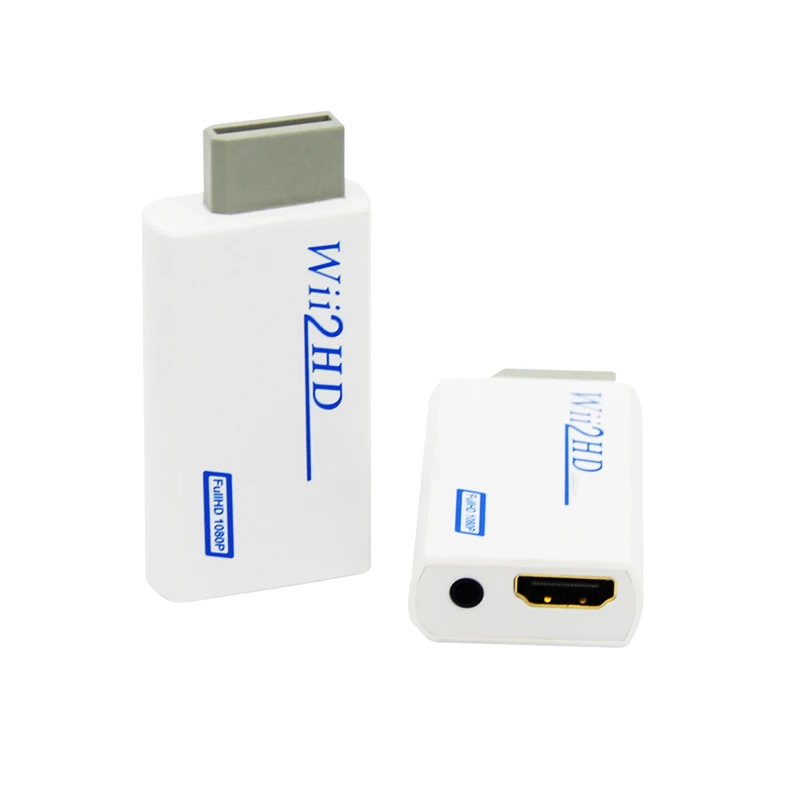 

for Wii to HDMI-compatible Converter Adapter Full HD 1080P 720P 480P for Wii to HDTV 3.5mm Audio AUX for PC HDTV Monitor Display
