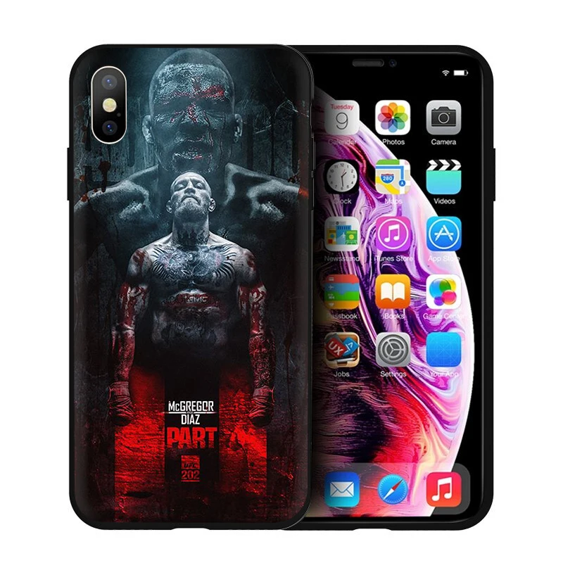 B4 Мягкий силиконовый чехол для телефона EWAU UFC Конор Макгрегор для iPhone 5 5S SE 6 6s 7 8 plus X XR XS 11 Pro Max - Цвет: B4