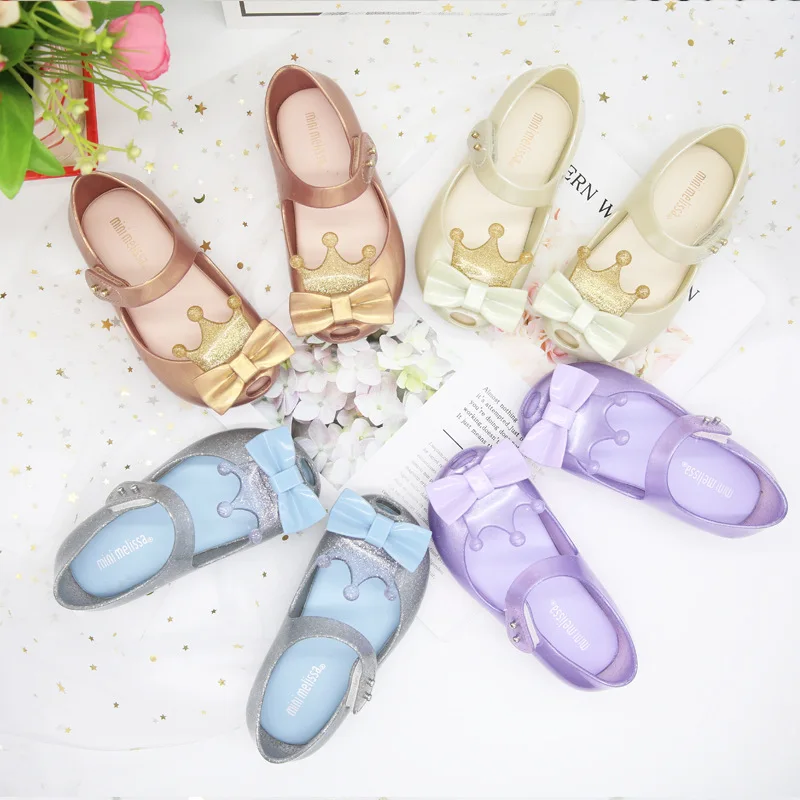 Mini Melissa Ultragirl 2020 оригинальные прозрачные сандалии для девочек детские с короной
