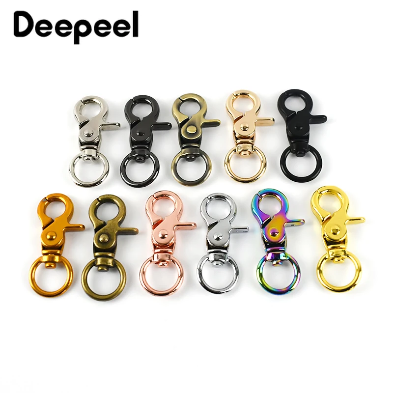 

5/10pcs 13mm Luggage Bag Metal Buckles Key Chain Dog Collar Lobster Clasps Snap Hook DIY Sewing Handmade Buttons Craft H4-1