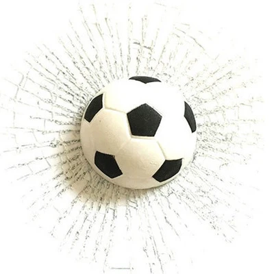 White Football Автомобильный Стайлинг Бейсбол Футбол Теннис стерео разбитое стекло 3D стикер автомобильный мяч в окне хиты самоклеющиеся забавные наклейки на автомобиль - Название цвета: White Football