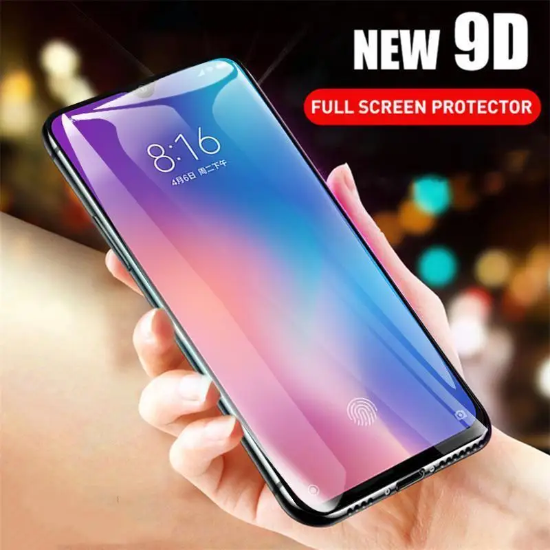 9D полностью изогнутое закаленное стекло для Redmi 8 7A 7 K20 Pro Защитная пленка для экрана для Xiaomi Redmi Note 8 7 5 Pro 9T Pro