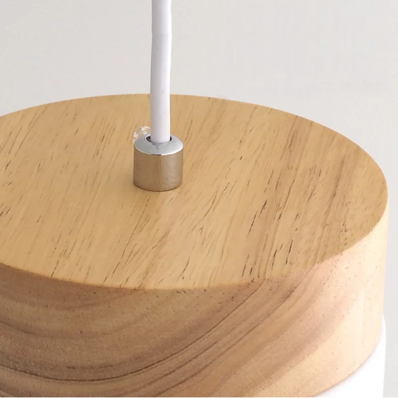 Современный светодиодный подвесной светильник из железа и дерева