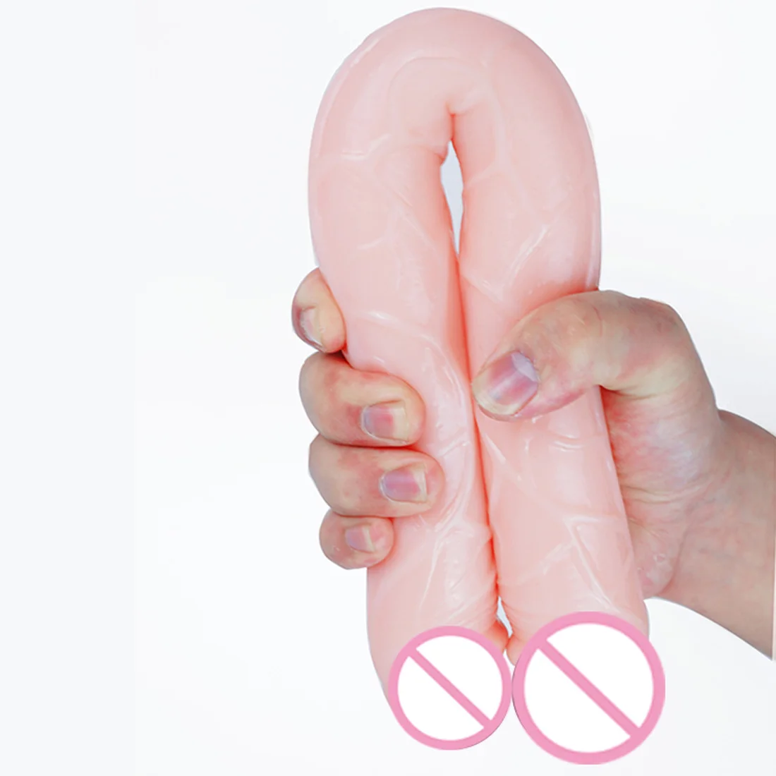 Двойной фаллоимитатор мягкий гелевый для женской пары|Фаллоимитаторы и