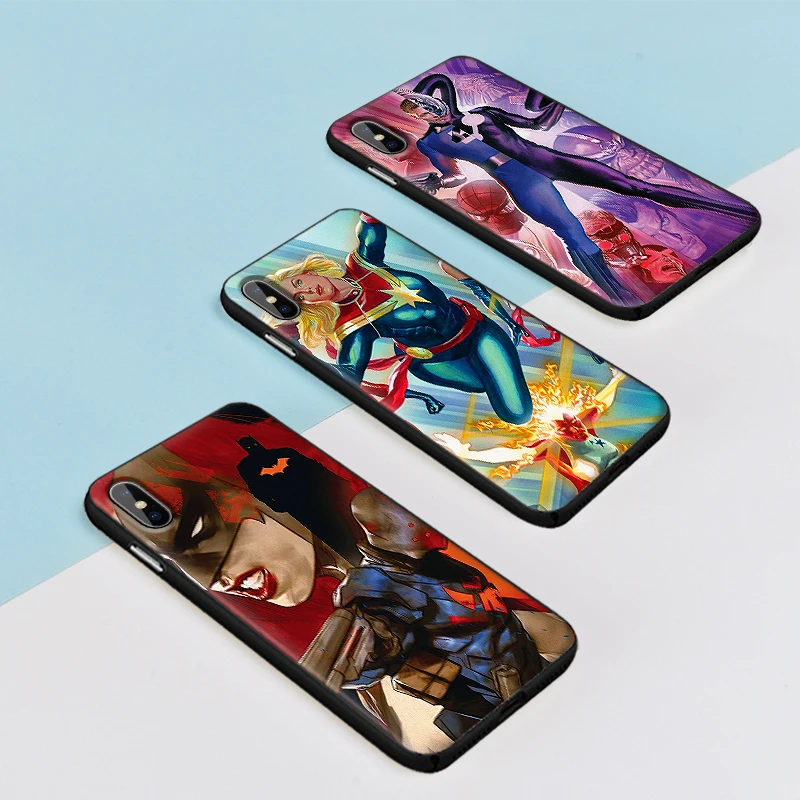 Чехол для IPhone Xr Xs Xsmax X 6 6s 7 8 Plus Marvel Avengers XS Max 9 силиконовая лента Capa | Мобильные