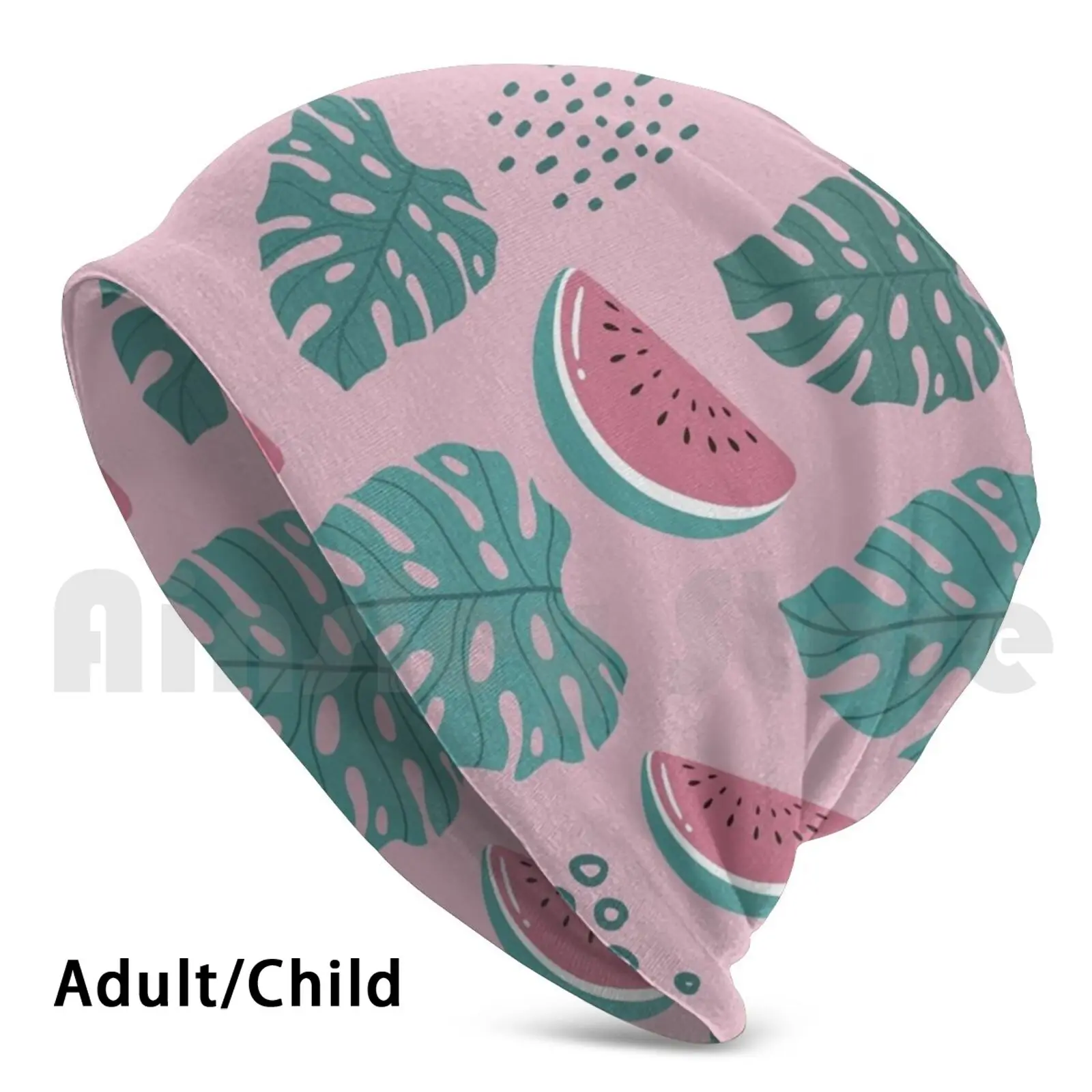 Тропические фрукты вязаная шапка с узором хеджирования Кепки Сделай Сам Печать