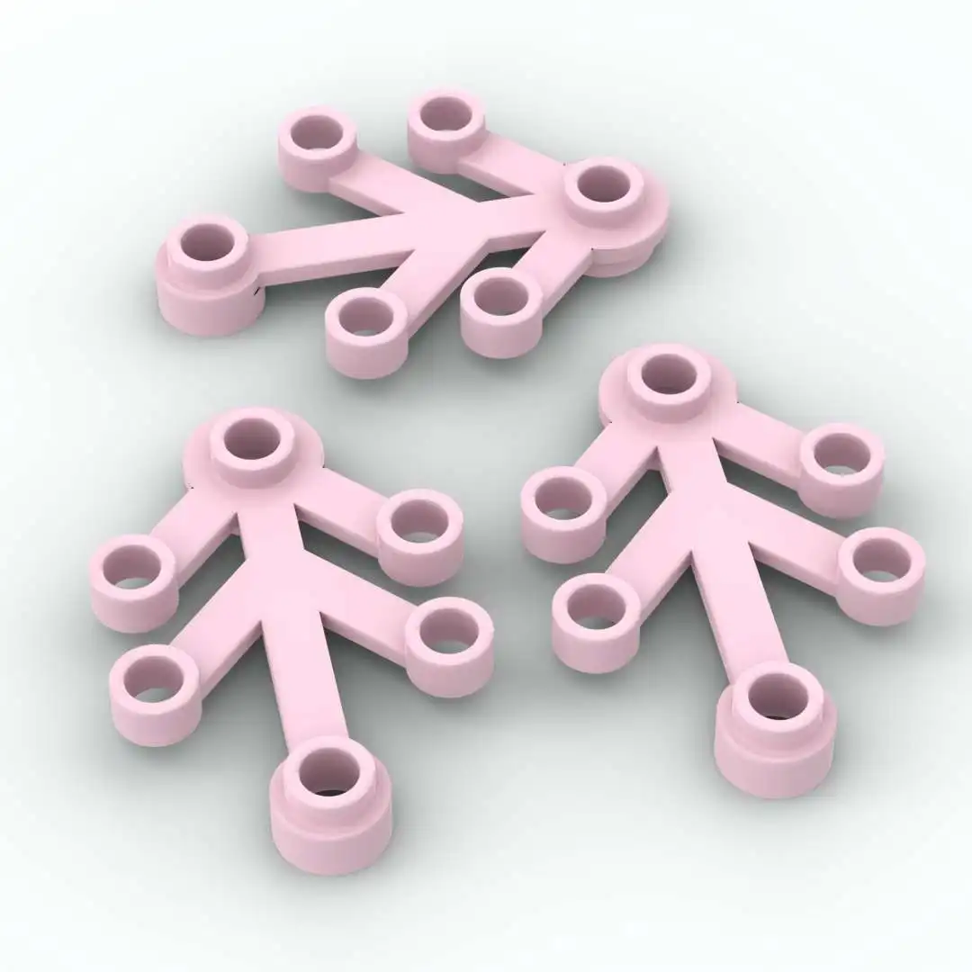 

190pcs/lot Plant Leaves pink 4 x 3 Building Block Toys MOC Assemble Particles Educational Creative Children diy Toy Gift 2423